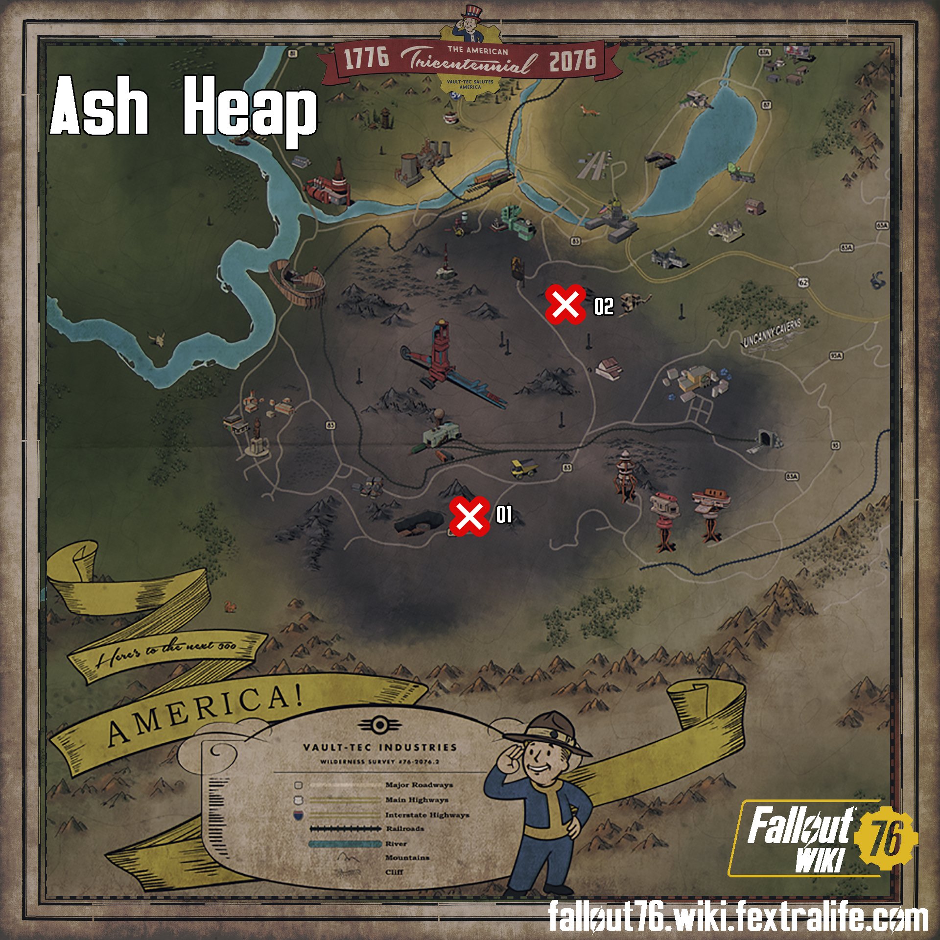 All Treasure Map Locations Fallout 76